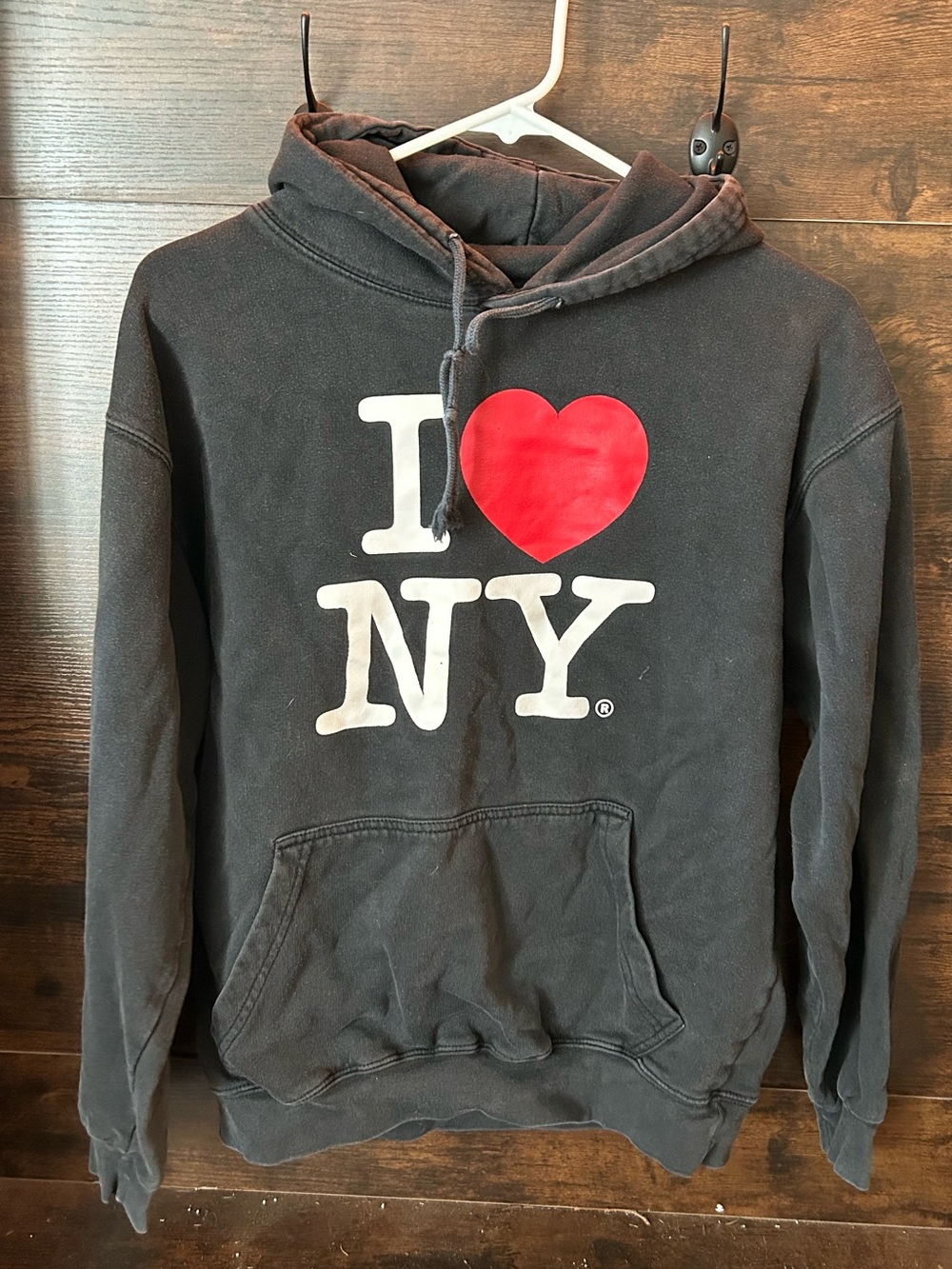 I ♥ NY Black Hoodie with Red Heart
